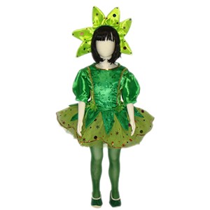 Disfraz flor de organza limón