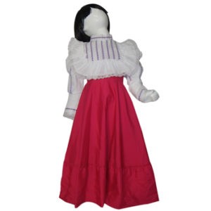 Falda de danza lisa, medio vuelo.
